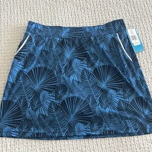 Blue A-line Mini Skorts for Casual Resort Wear